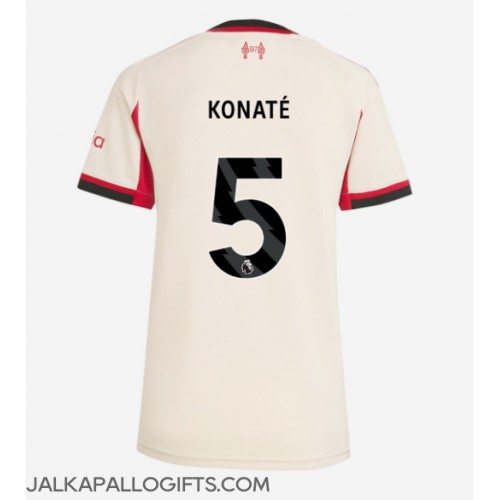 Liverpool Ibrahima Konate #5 Vieraspaita Naiset 2025-26 Lyhythihainen